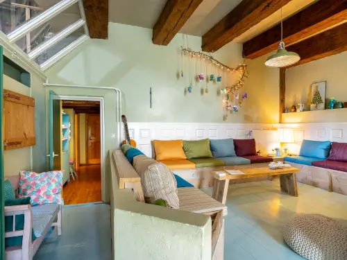 Gemütliches Ferienhaus mit Sauna, finnischer Kota und großem Garten